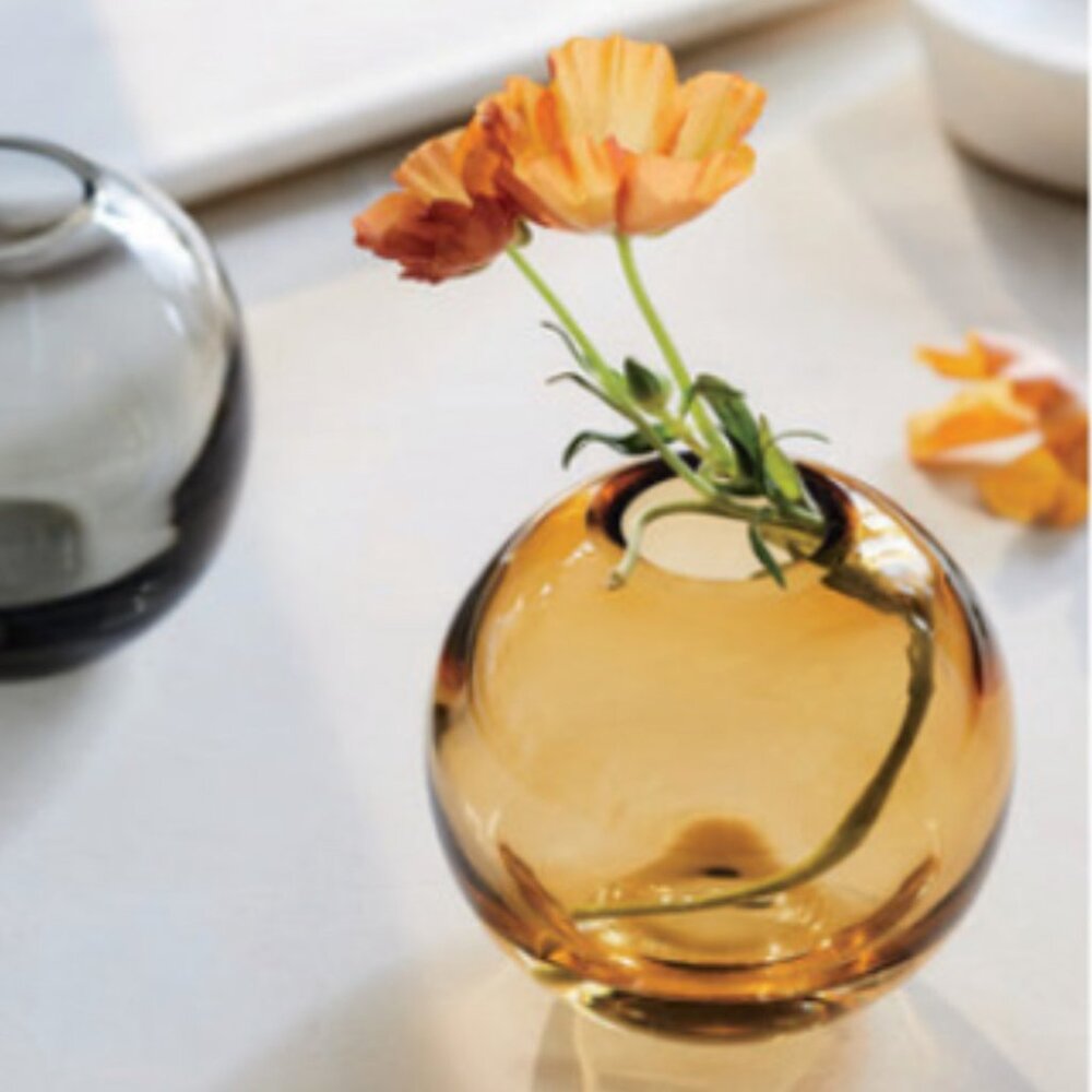 West Elm Foundations Amber Glass Vase [similar to D&G Small Vase in Transparent]